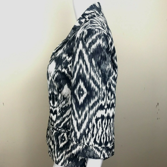 Lafayette 148 NY Jacket Mob Wives Geo Print Chic 12 Lined - Picture 9 of 12